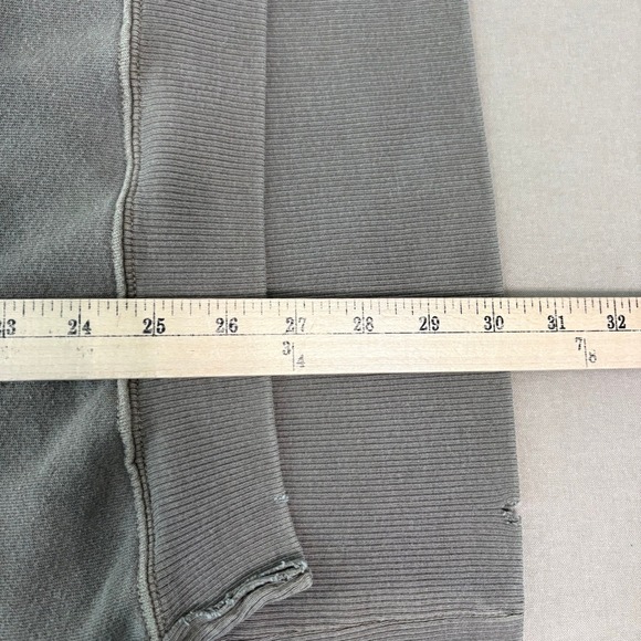 Free People We The Free Camden Distressed Oversized Sweatshirt Women Large Green - Picture 10 of 11